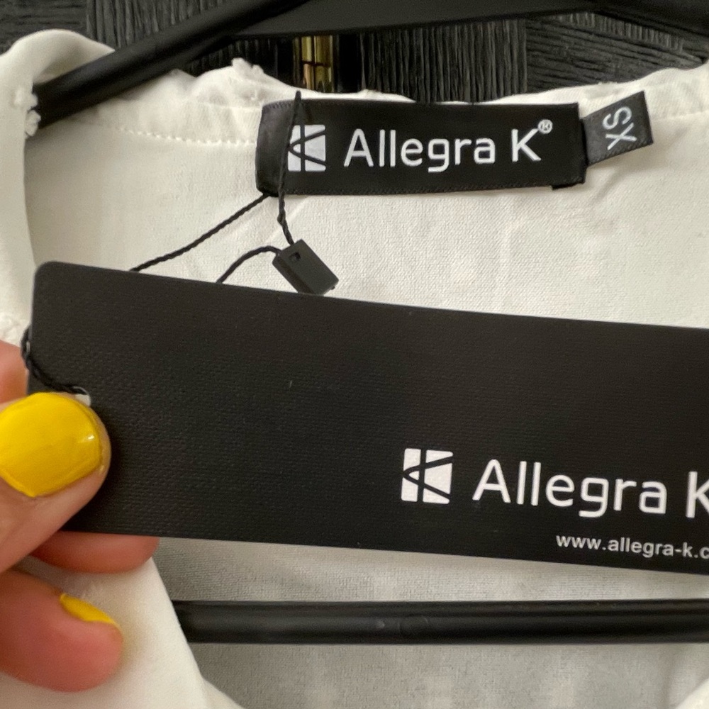 Allegra K long sleeve bottom down blouse - Picture 3 of 4